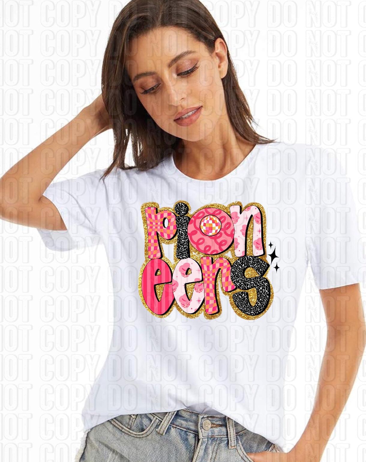 Retro Pink Mascots DTF Transfer