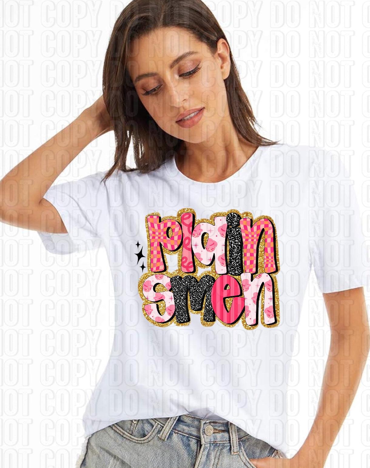 Retro Pink Mascots DTF Transfer