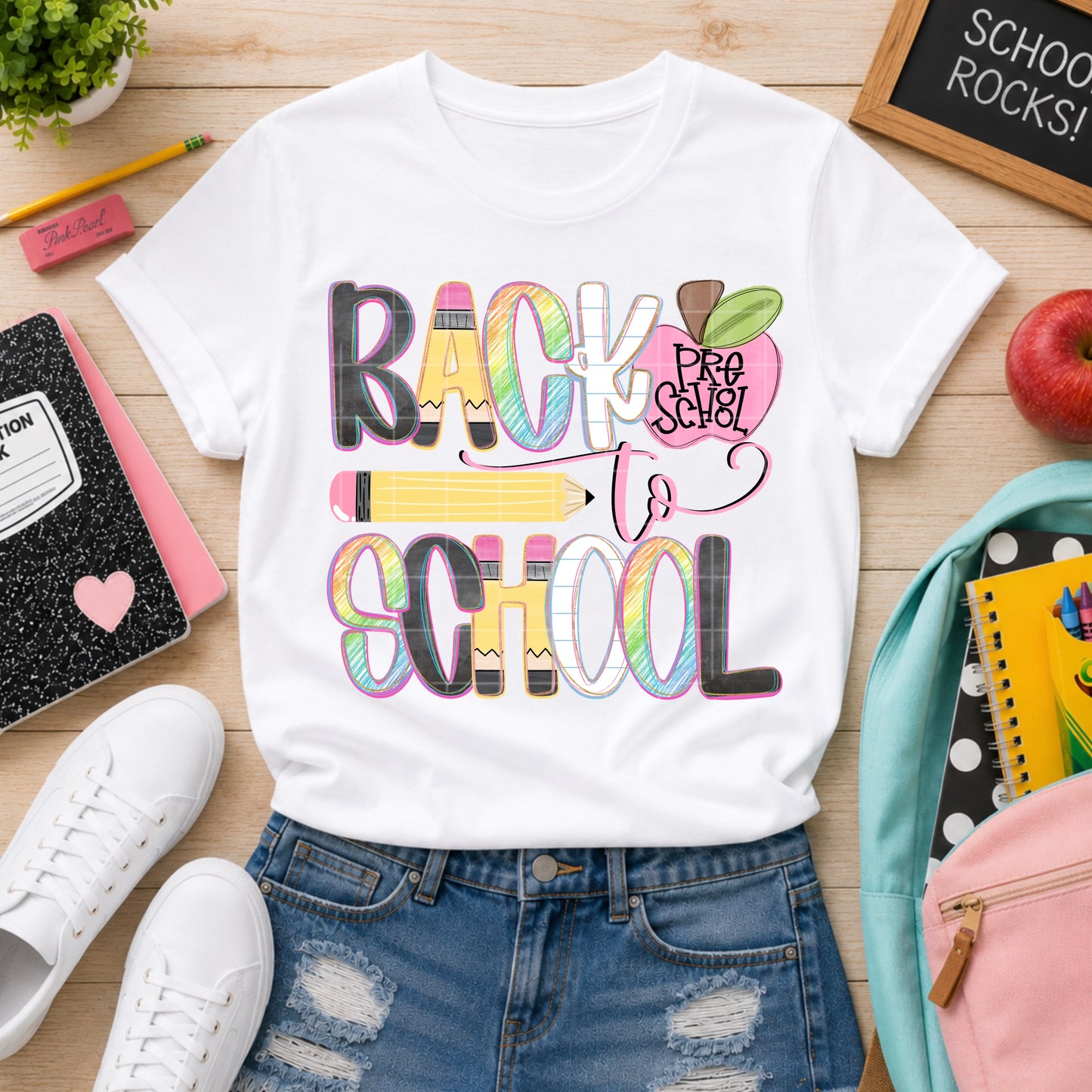 Back To School Preschool DTF Transfer