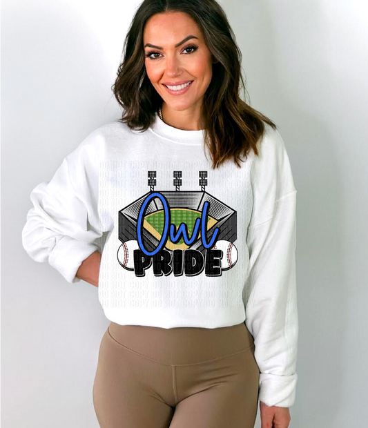 Owl Pride Stadium DTF Transfer