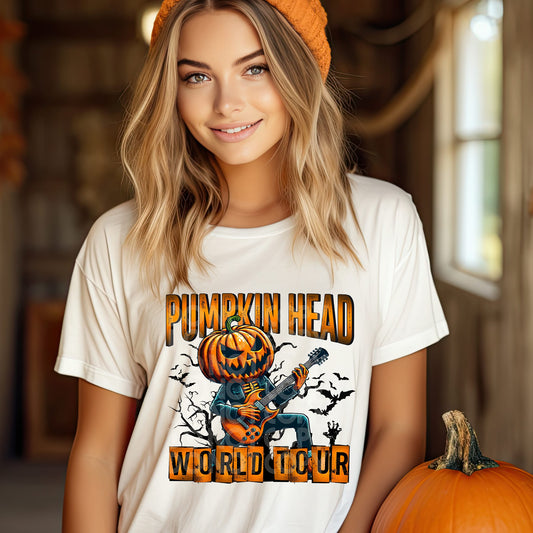 Pumpkin Head World Tour DTF Transfer