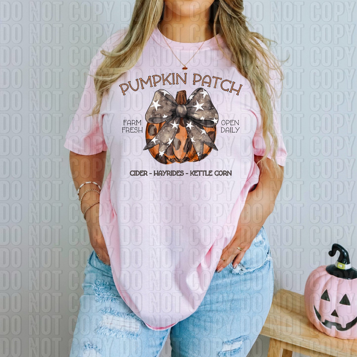 Pumpkin Patch Starry Bow/Cheetah DTF Transfer