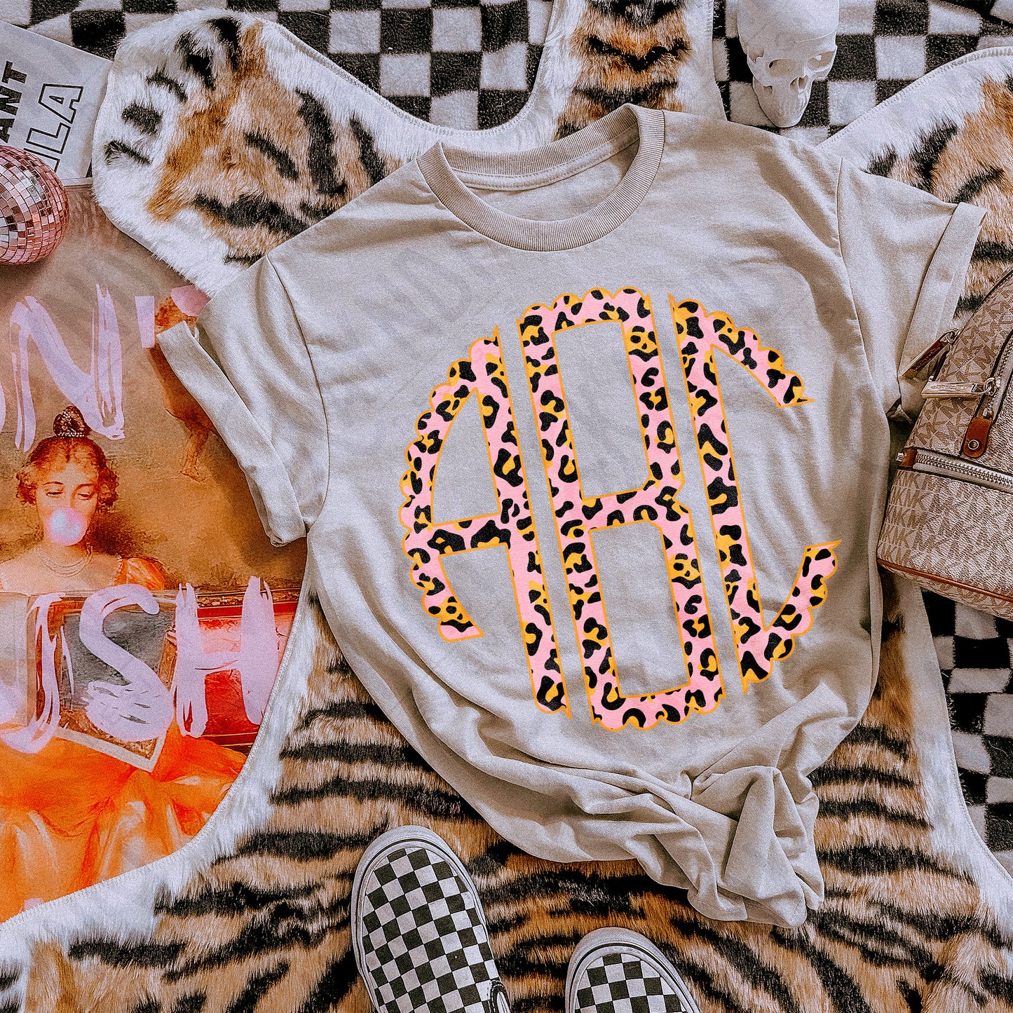 Pumpkin Spice Girls Monogram DTF Transfer