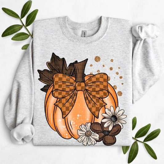 Pumpkin Floral DTF Transfer