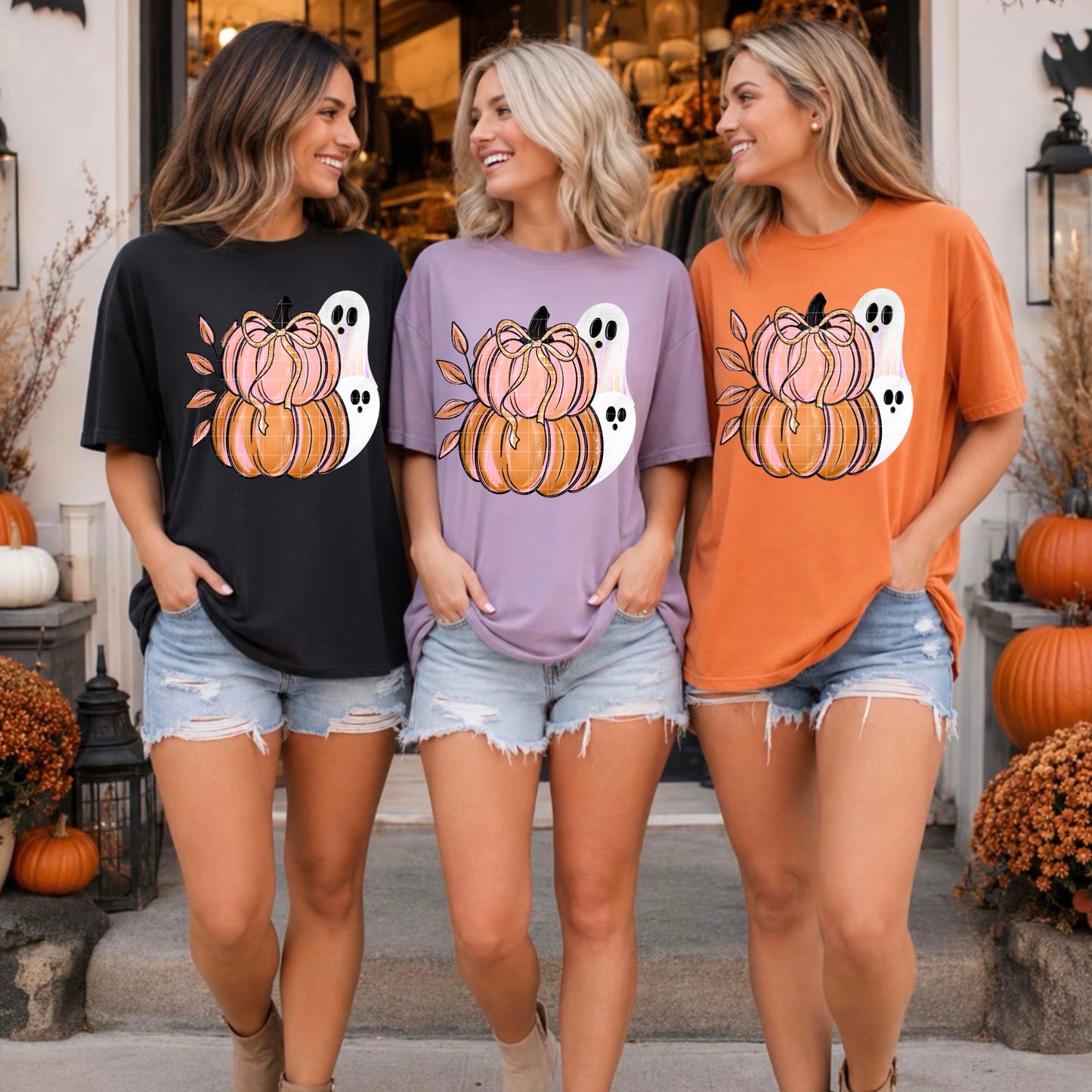 Pumpkin Ghost DTF Transfer