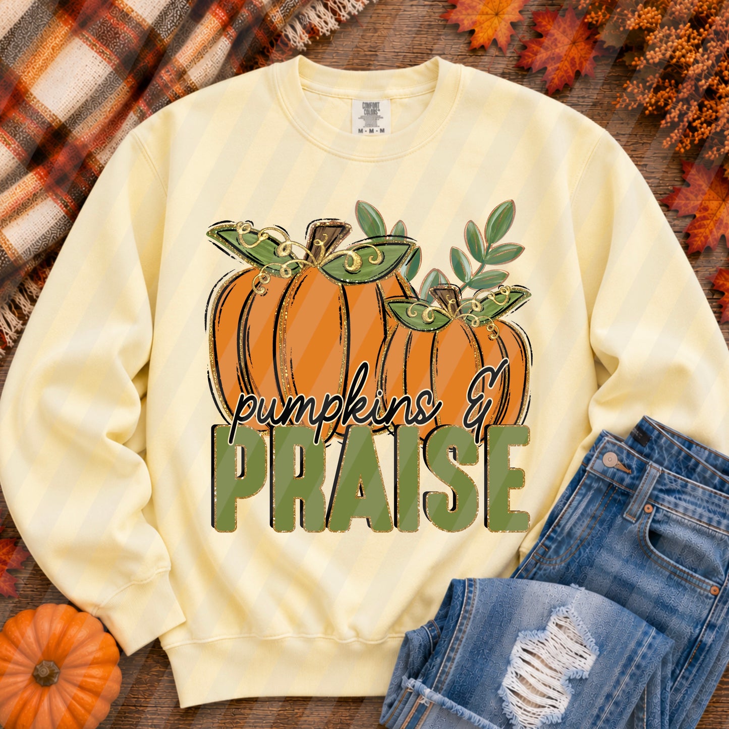 Pumpkins & Praise DTF Transfer