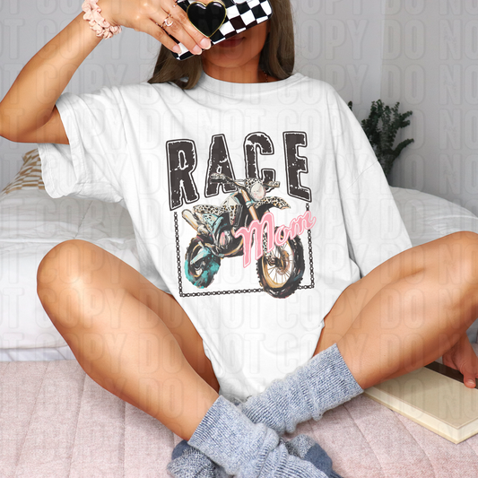 Race Mom DTF Transfer