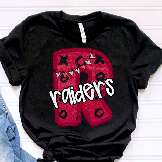 Raiders Valentine School Spirit DTF Transfer