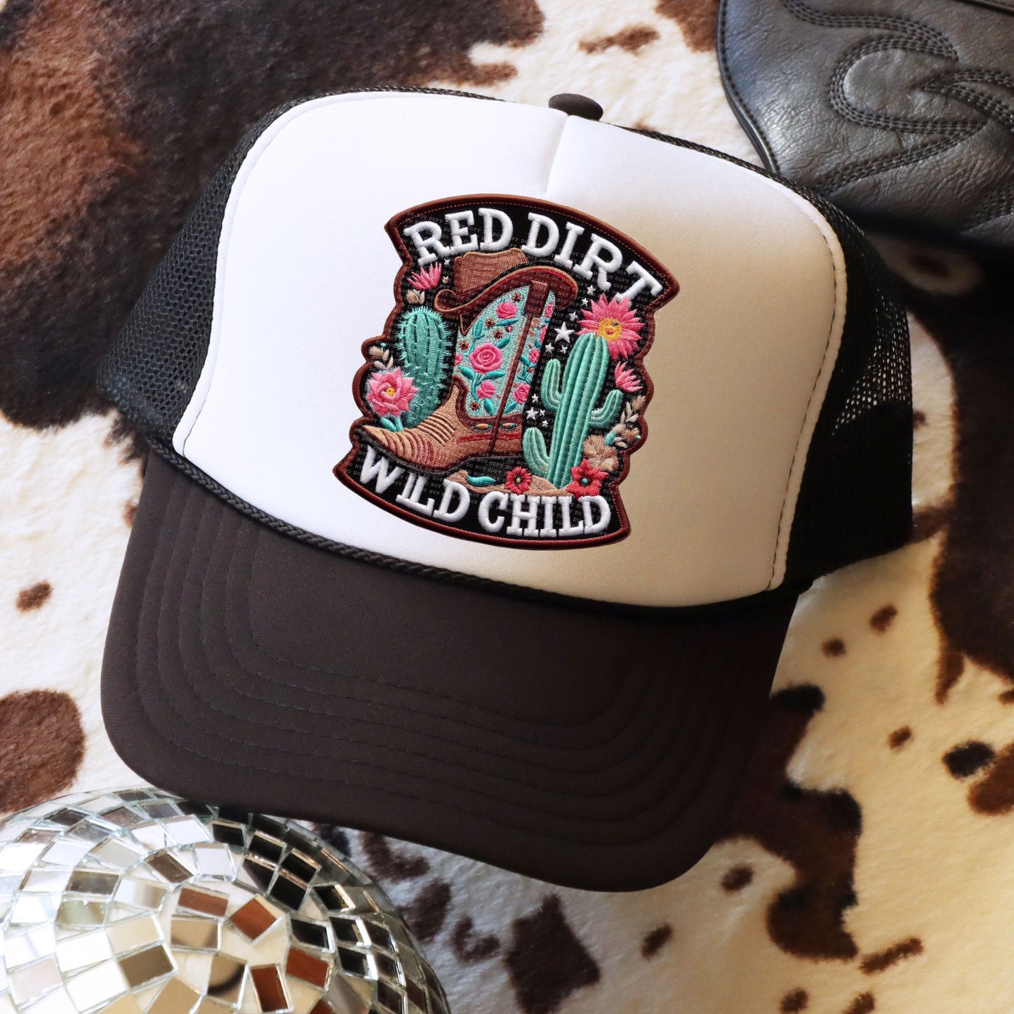 Red Dirt Wild Child Hat Patch DTF Transfer