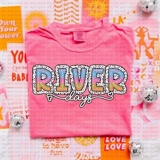 River Days Tie Dye DTF Transfer