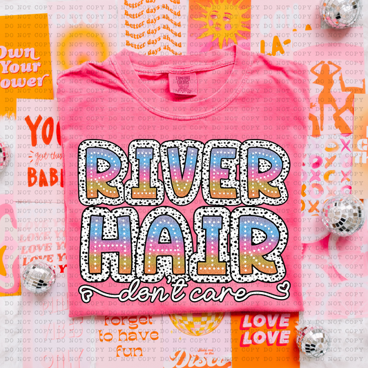 River Hair Tie Dye DTF Transfer