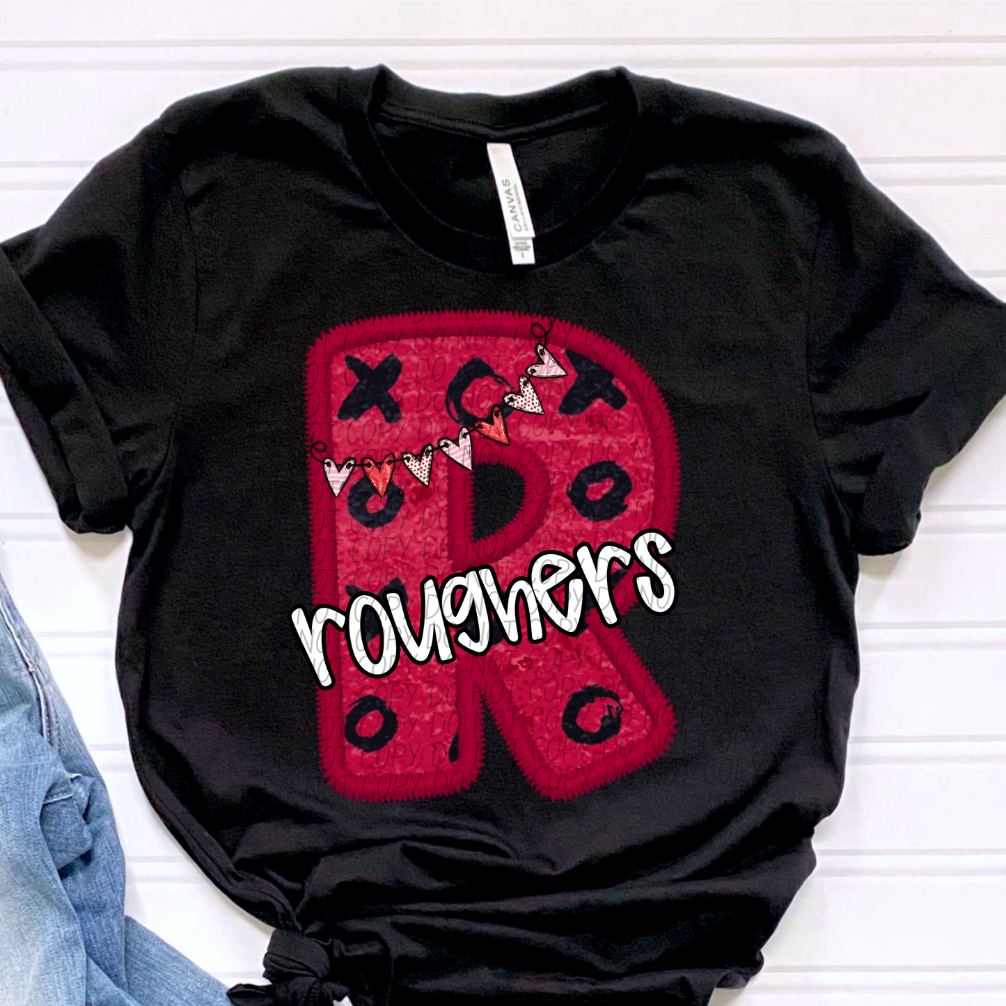 Roughers Valentine School Spirit DTF Transfer