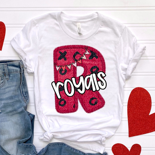 Royals Valentine School Spirit DTF Transfer