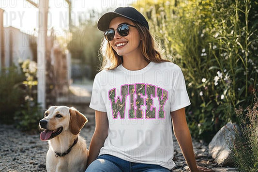 RT Pink Camo Wifey DTF Transfer