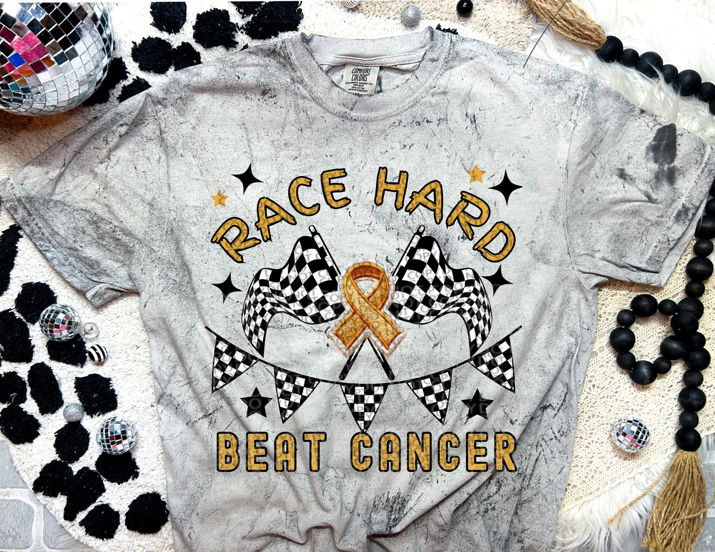 Race Hard Beat Cancer DTF Transfer