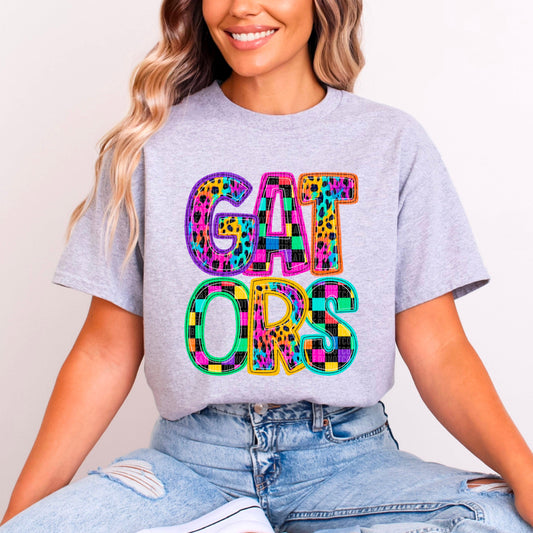 Gators Rainbow Mascot DTF Transfer