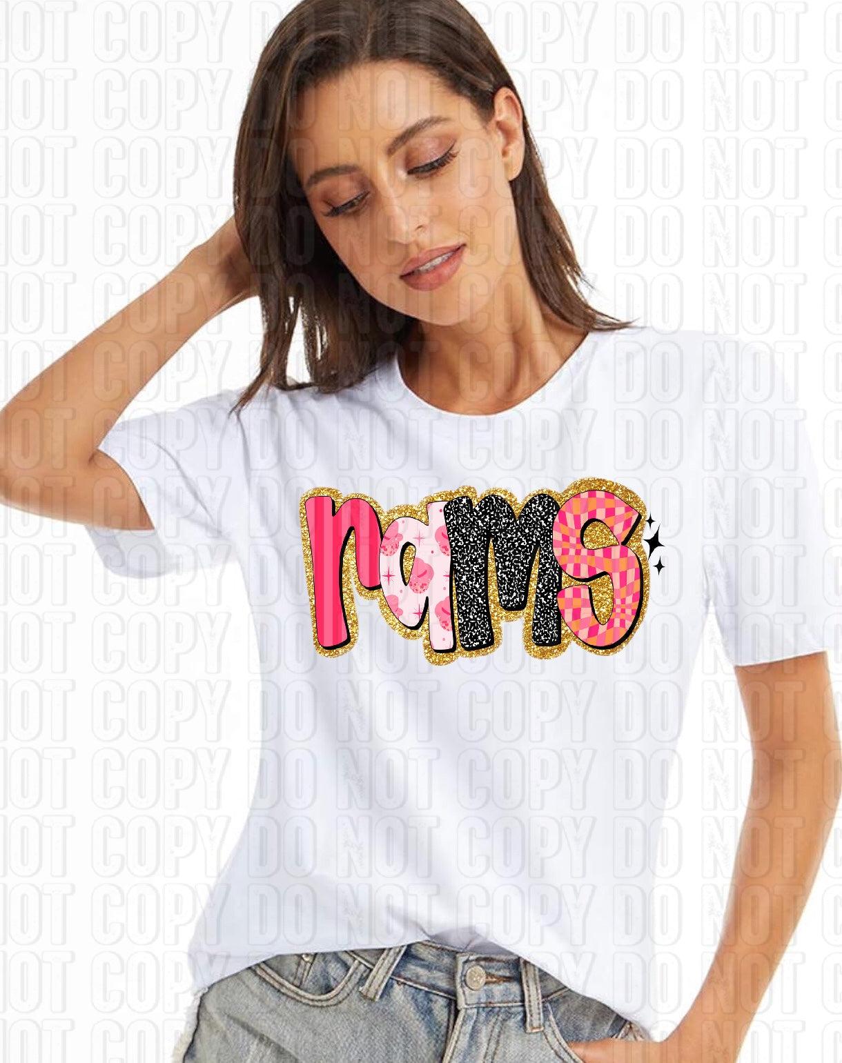 Retro Pink Mascots DTF Transfer