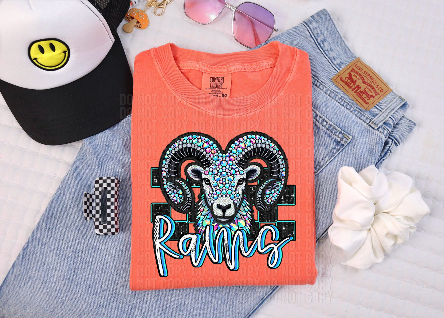 Rhinestone Colorful Mascots DTF Transfer