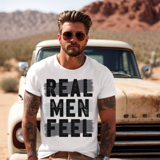 Real Men Feel DTF Transfer