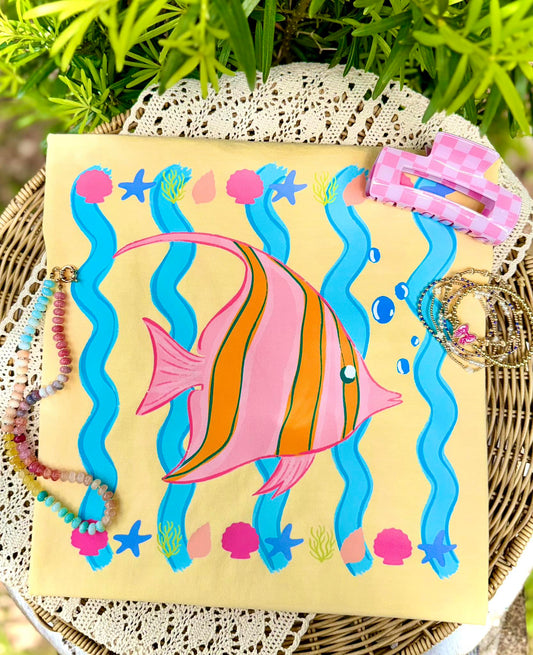 Reel Tropical Fish Comfort Color Tee