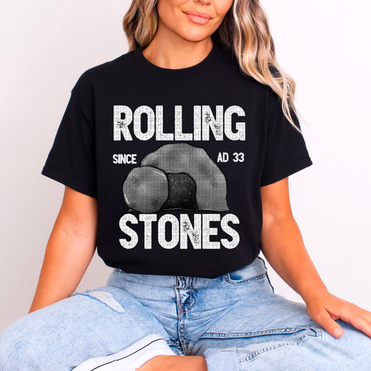Rolling Stone White DTF Transfer