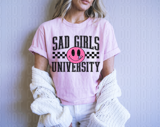 Sad Girls University DTF Transfer