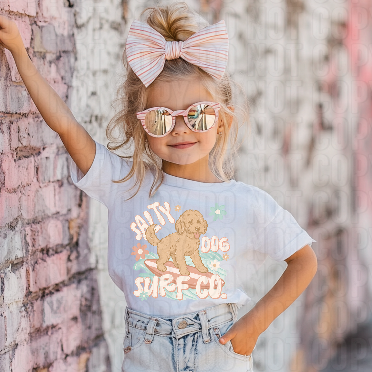 Salty Dog Surf Co Girl DTF Transfer