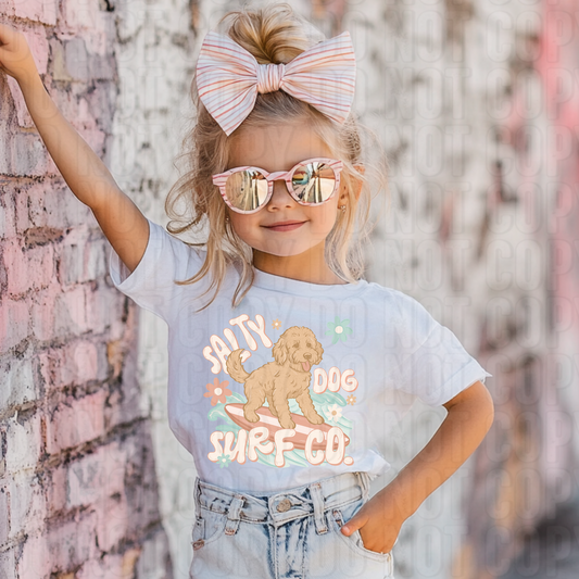 Salty Dog Surf Co Girl DTF Transfer