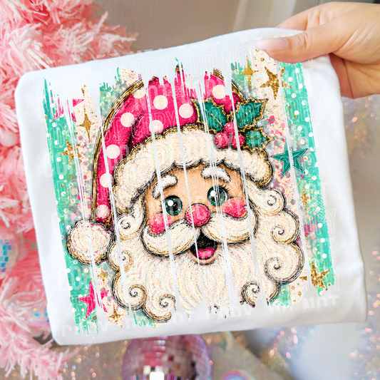Santa Brushstroke DTF Transfer