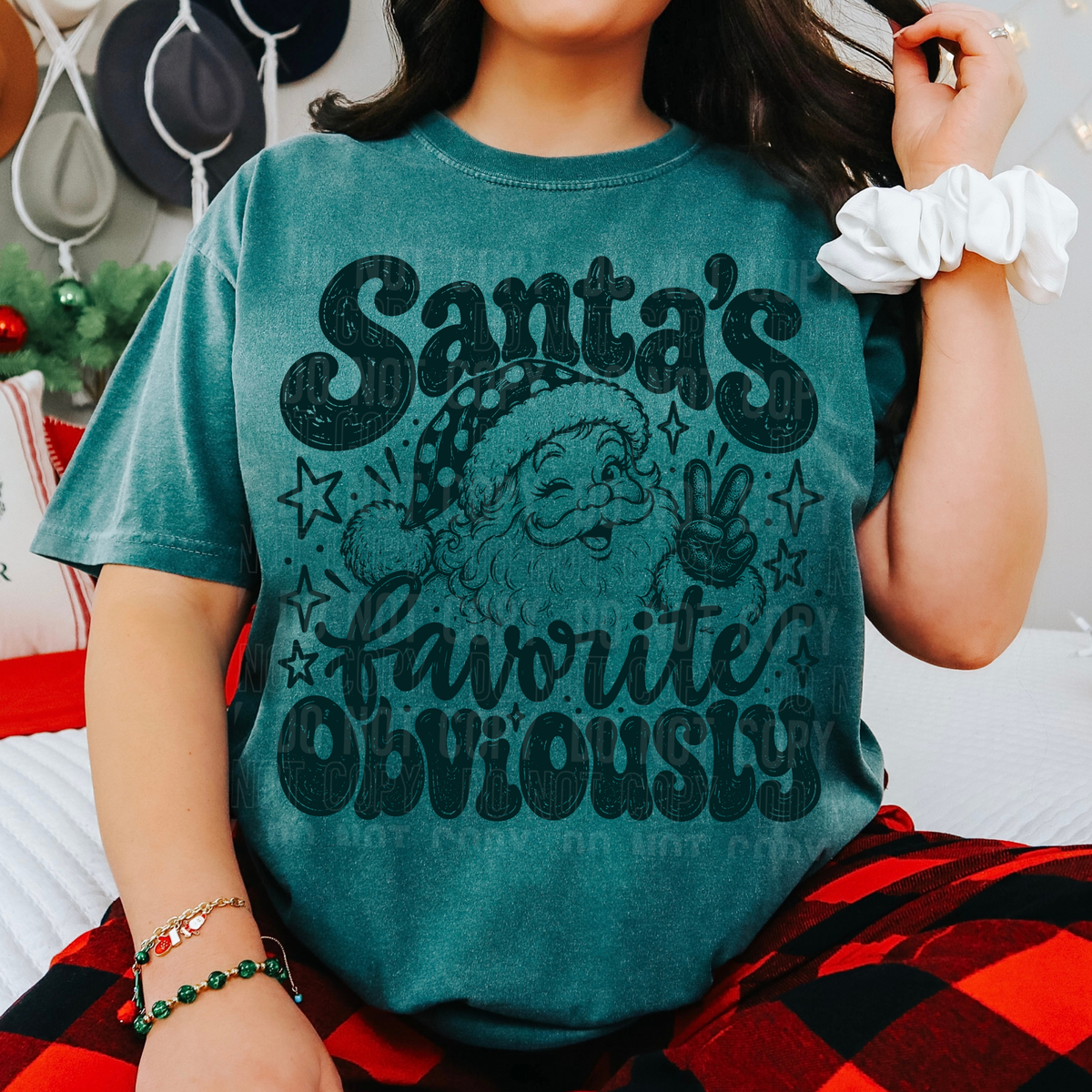 Santa's Favorite Obviously DTF Transfer