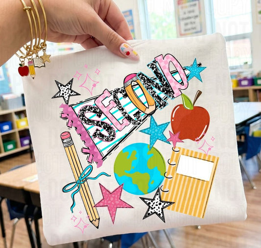 Second Grade Back To School Pennant DTF Transfer