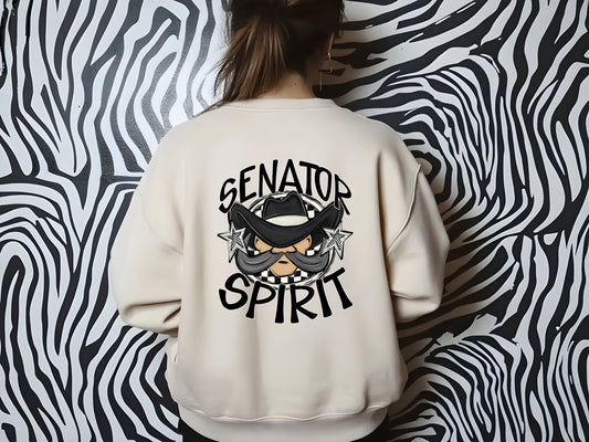 SENATOR MASCOT SPIRIT  CHECKER CIRCLE SAG DTF Transfer