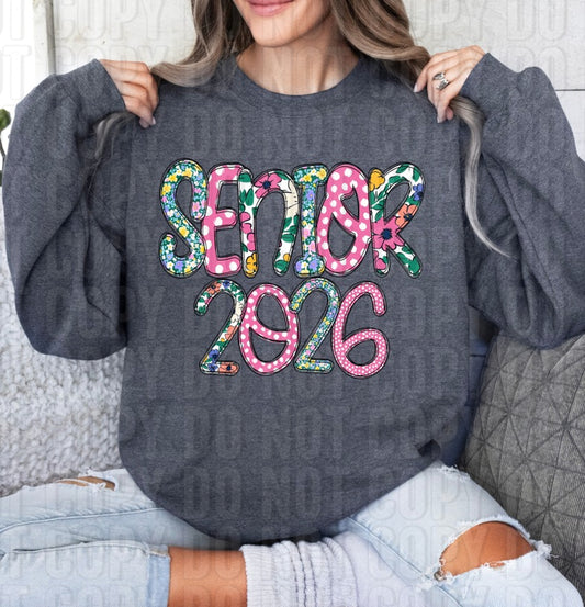 Senior 2026 Ditsy Floral DTF Transfer