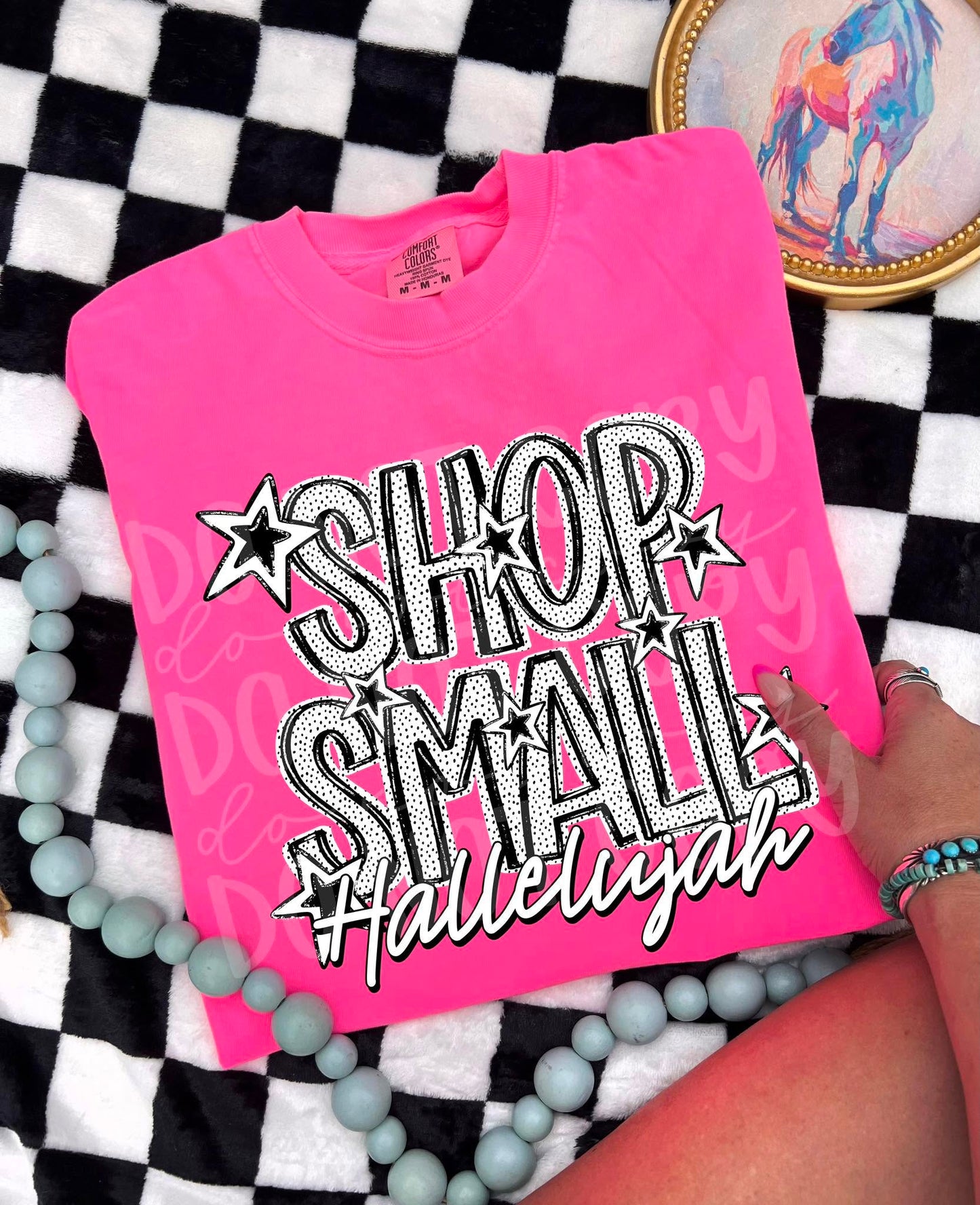 Shop Small Hallelujah Dots DTF Transfer