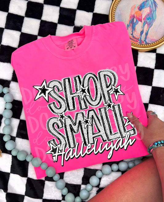 Shop Small Hallelujah Dots DTF Transfer