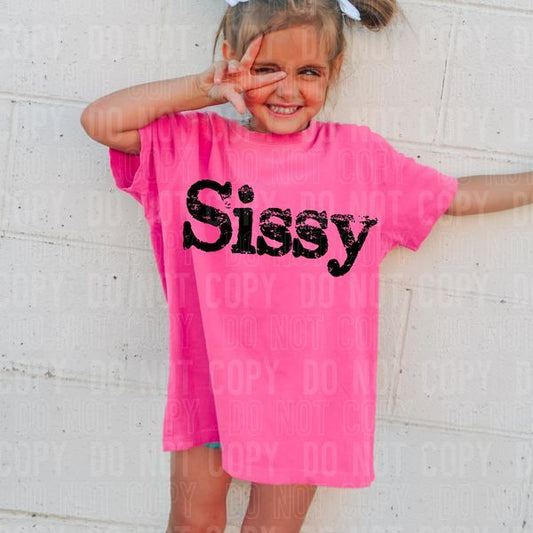 Sissy Black DTF Transfer