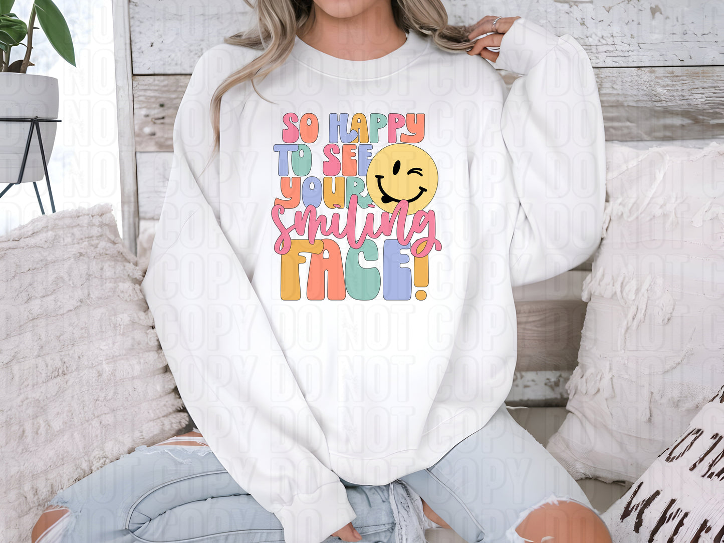 Happy To See Your Smiling DTF Transfer