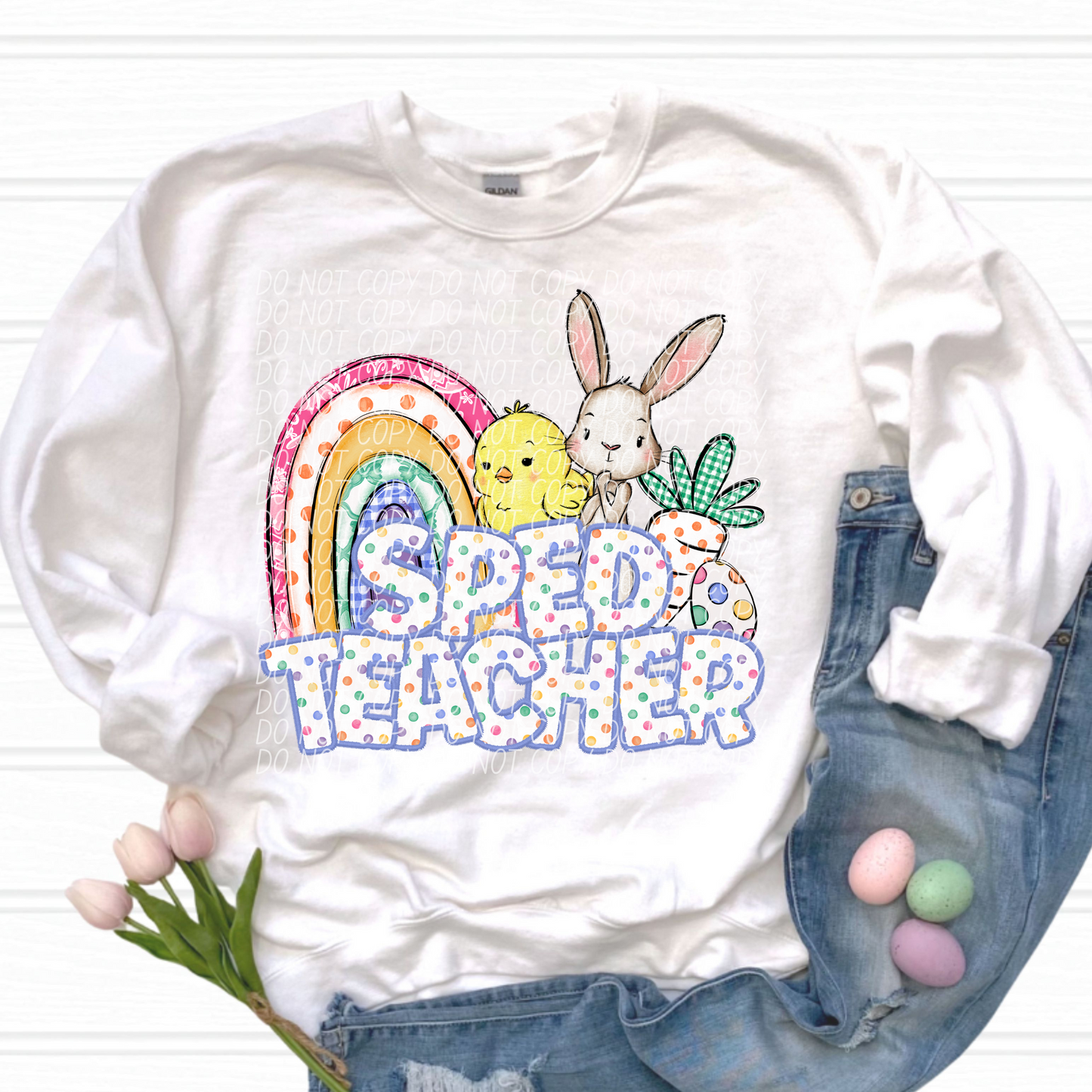 SPED Teacher Easter Career DTF Transfer