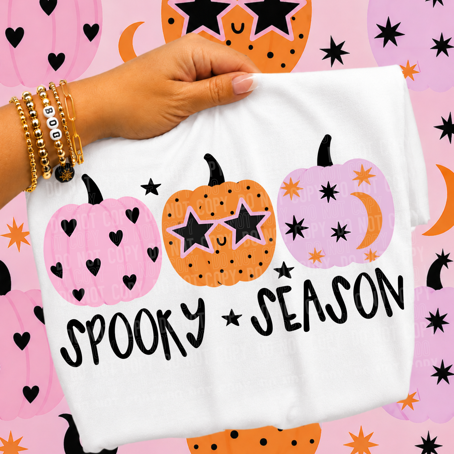 Spooky Season Pumpkin Trio DTF Transfer