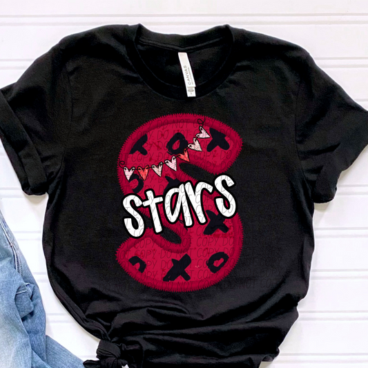 Stars Valentine School Spirit DTF Transfer