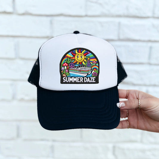 Summer Daze Hat Patch DTF Transfer