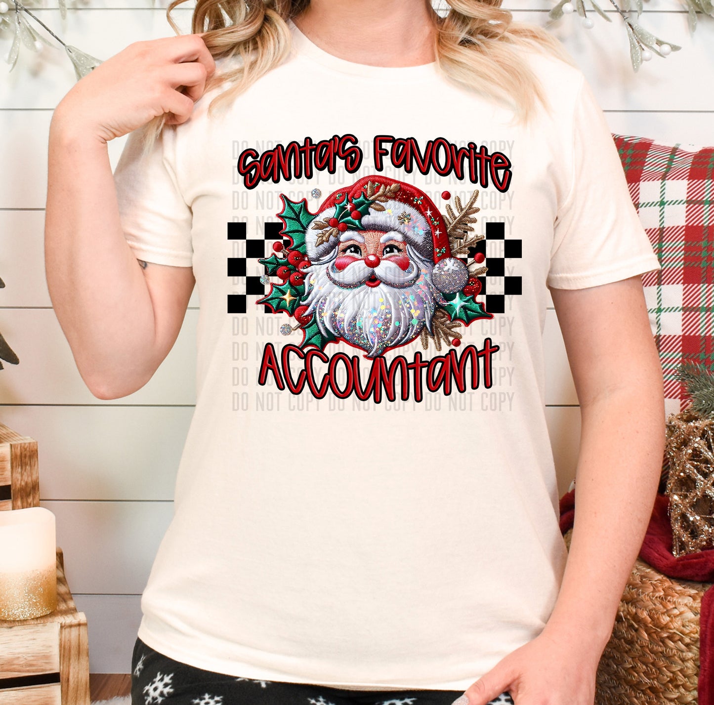 Santa's Favorite Accountant DTF Transfer