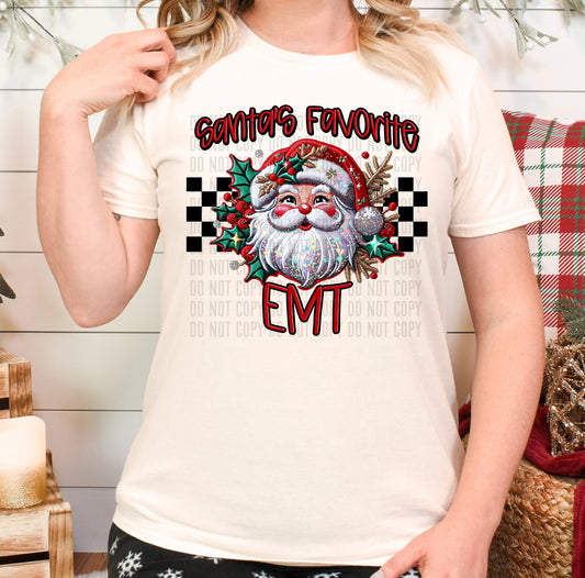 Santa's Favorite EMT DTF Transfer