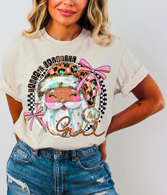 Santa's Favorite Girl DTF Transfer