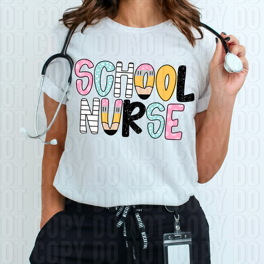 School Nurse DTF Transfer