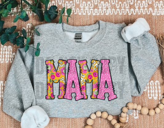 Mama Bright Spring Name DTF Transfer
