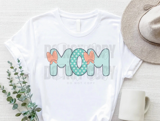 Mom Polkadot Doodle DTF Transfer