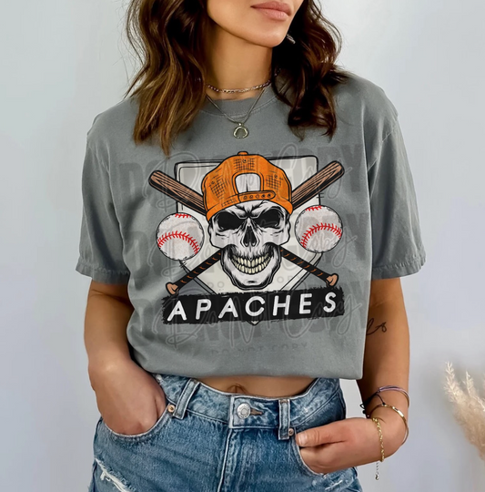 Apaches Orange DTF Transfer