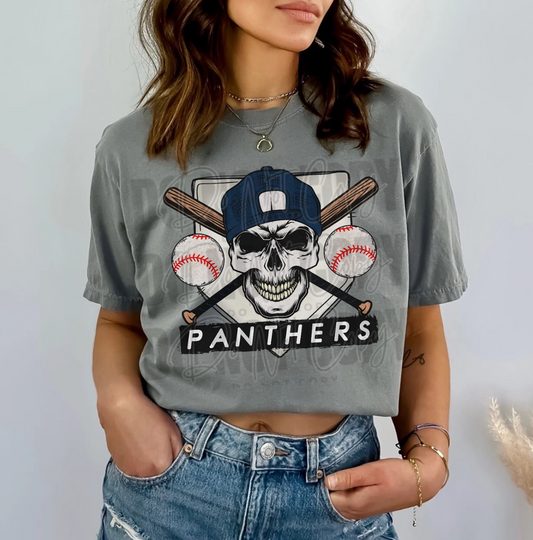 Panthers Navy DTF Transfer