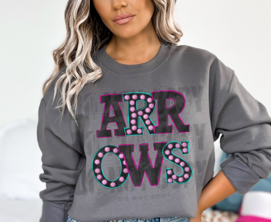 Arrows Bright Light Mascot DTF Transfer